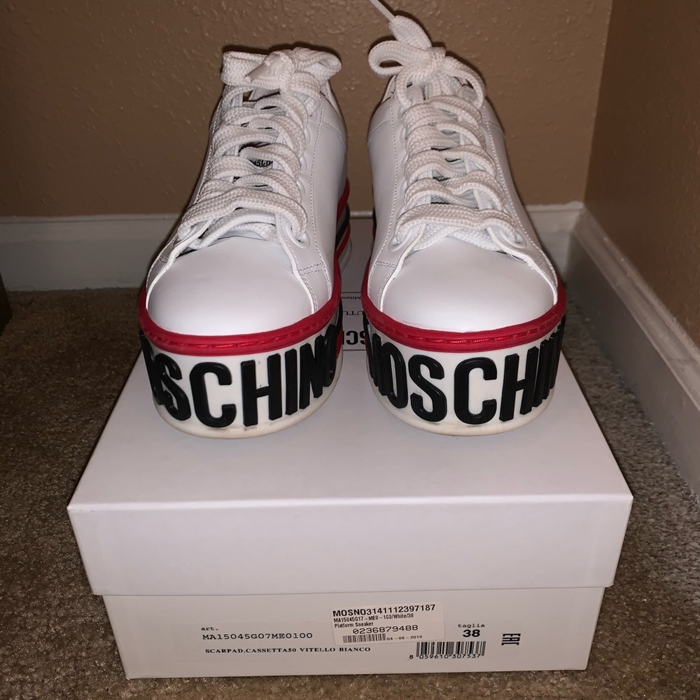 MOSCHINO Platform logo sneakers